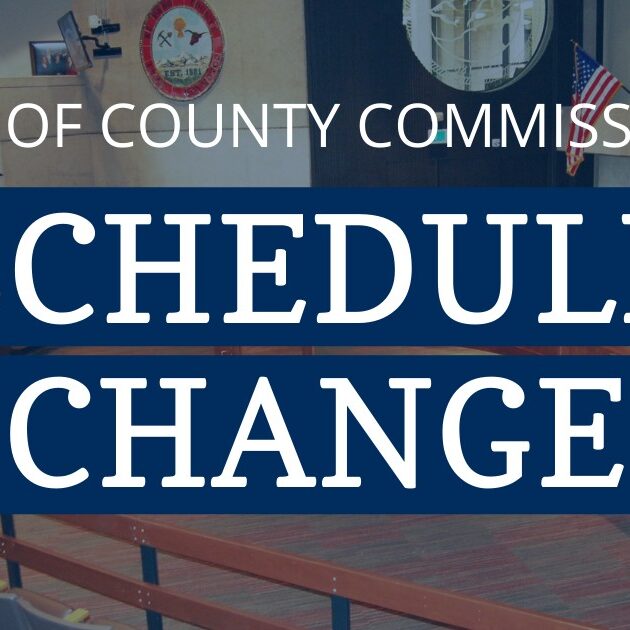 Board of County Commissioners Meeting Schedule Change El Paso County