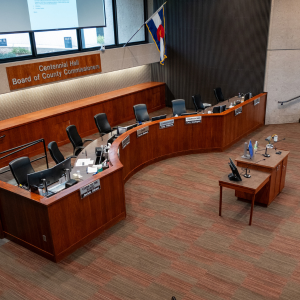 BoCC Dias Auditorium dais from the balcony