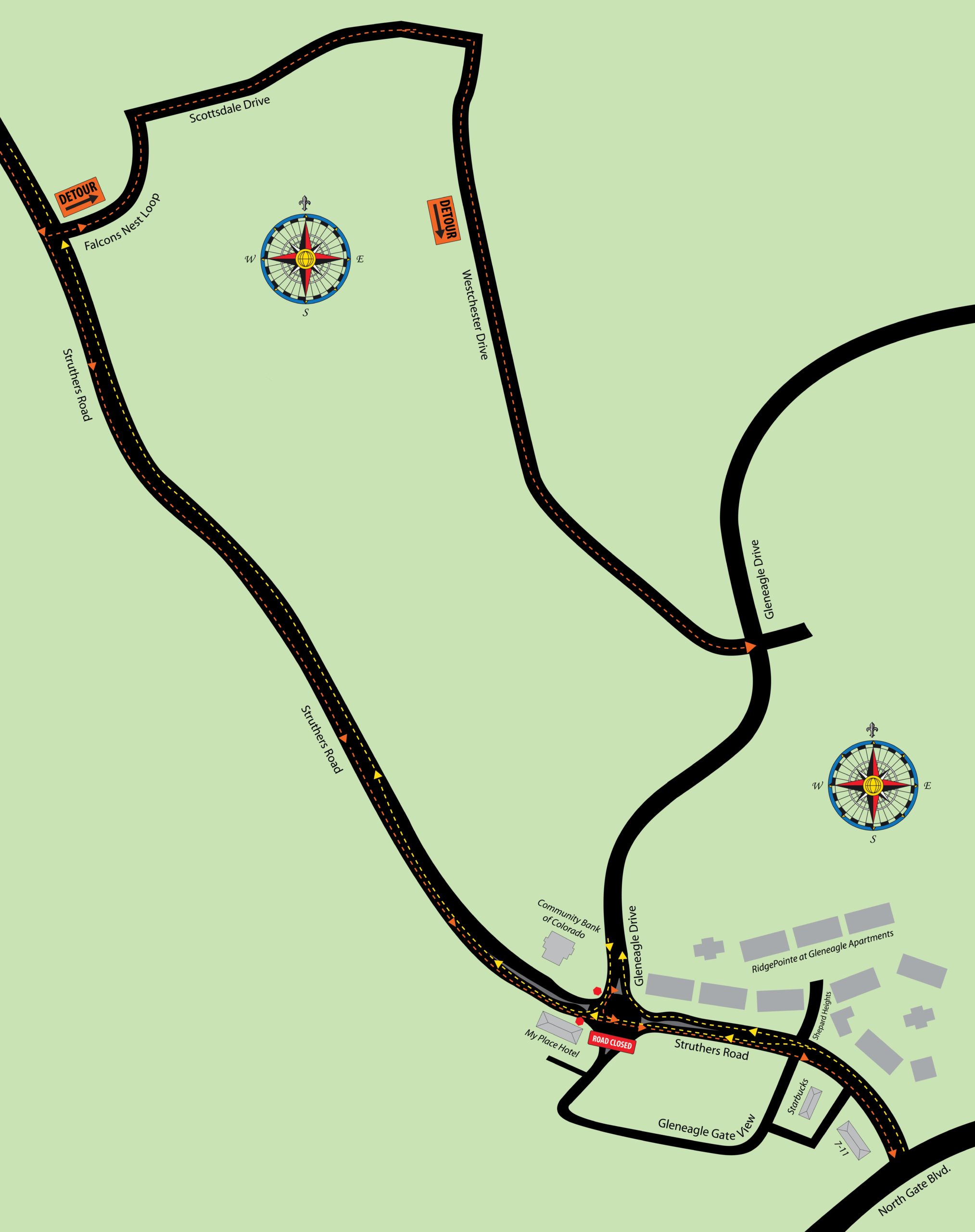 Change to Traffic Patterns at Struthers Road and Gleneagle Drive