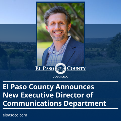 Picture of Josh Poland, Text - El Paso County Announces New Executive Director of Communications Department