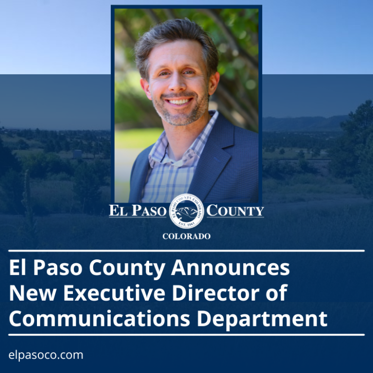 Picture of Josh Poland, Text - El Paso County Announces New Executive Director of Communications Department