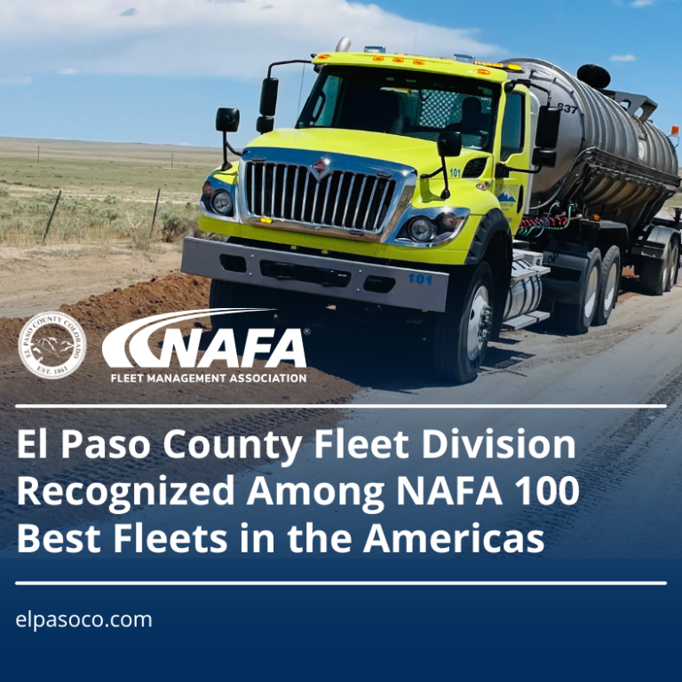 El Paso County Fleet Division Recognized Among NAFA 100 Best Fleets in the Americas