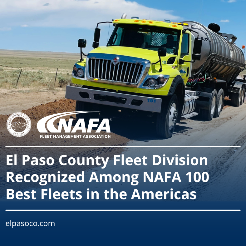 El Paso County Fleet Division Recognized Among NAFA 100 Best Fleets in the Americas