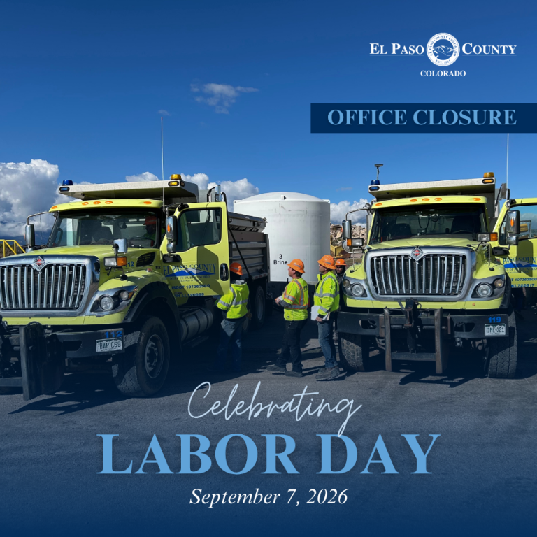 El Paso County Offices Closed Monday, September 7 in Observance of Labor Day