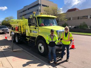 Public Works Pot Hole Repair Truck