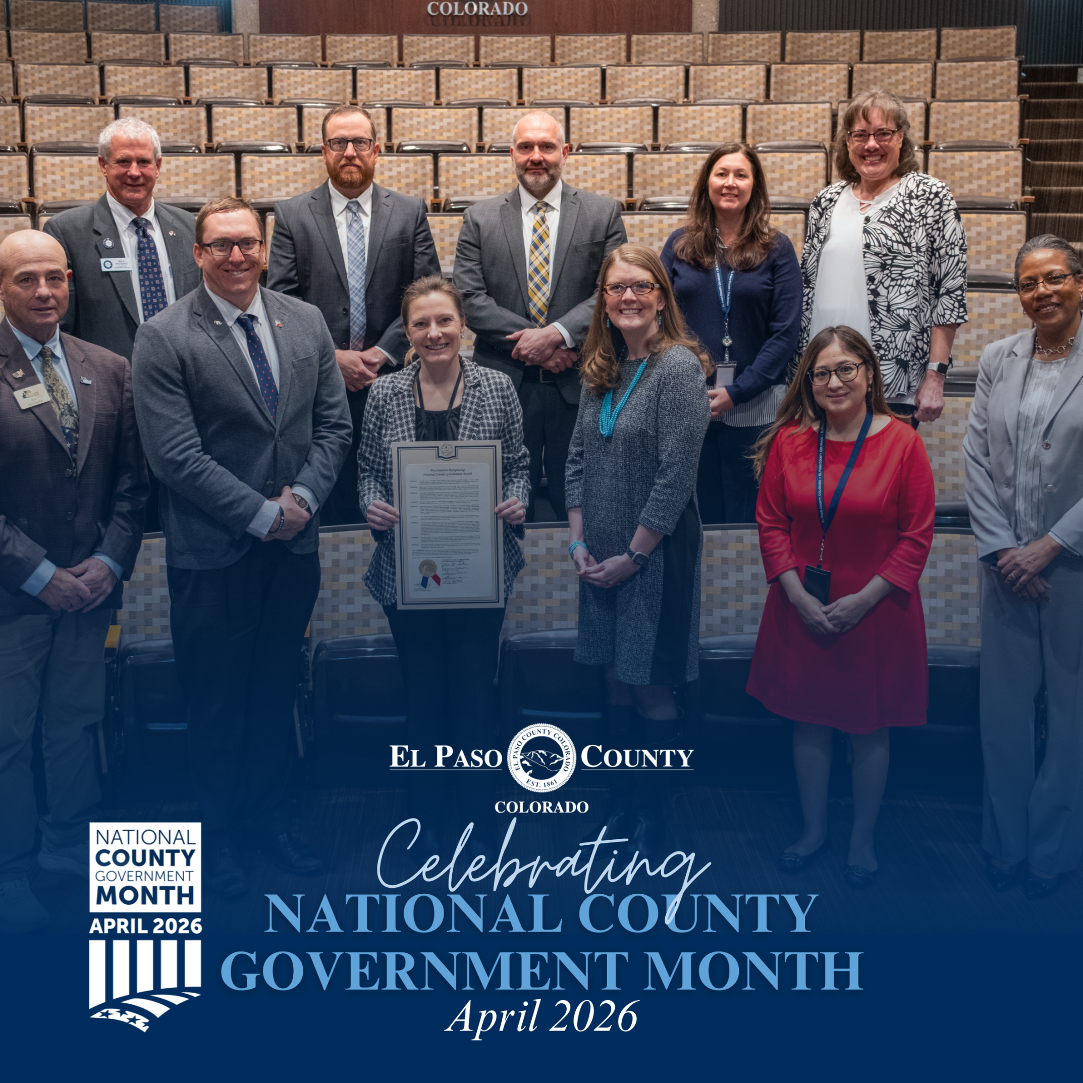 Photo of staff representing the declaration of April 2026 as County Government Month