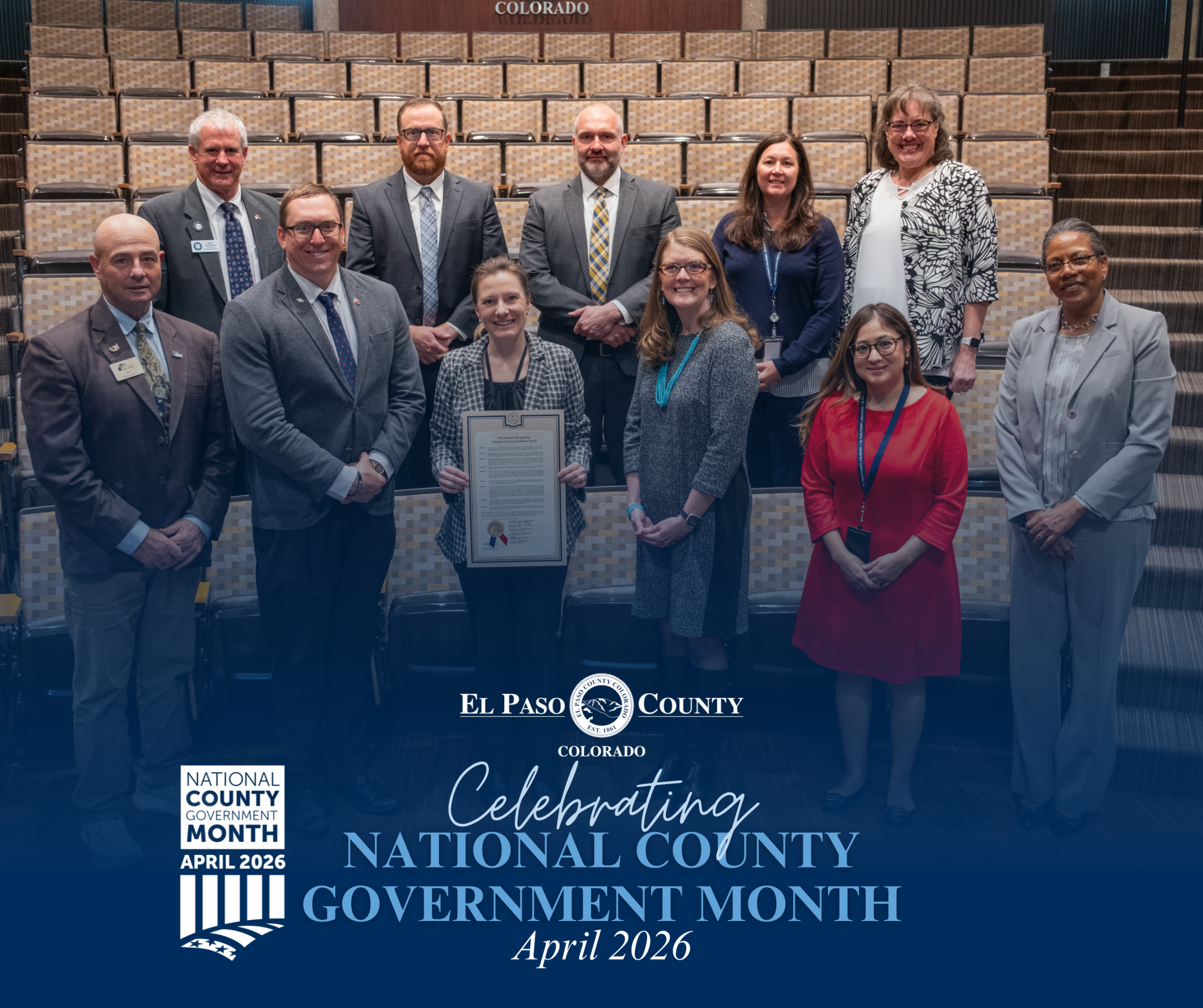 Proclamation (1) Photo of staff representing the declaration of April 2026 as County Government Month