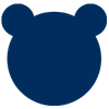 A small teddy bear head