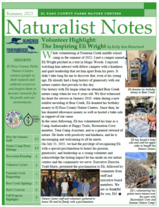 The cover of the Summer 2025 Naturalist Notes Newsletter
