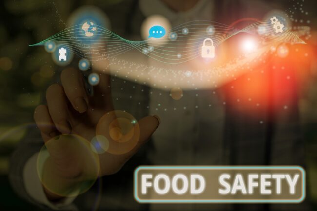 Text reads food safety.
