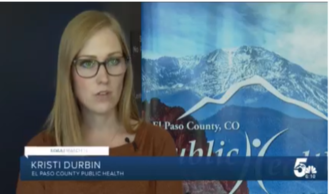 Picture of a woman on a tv.