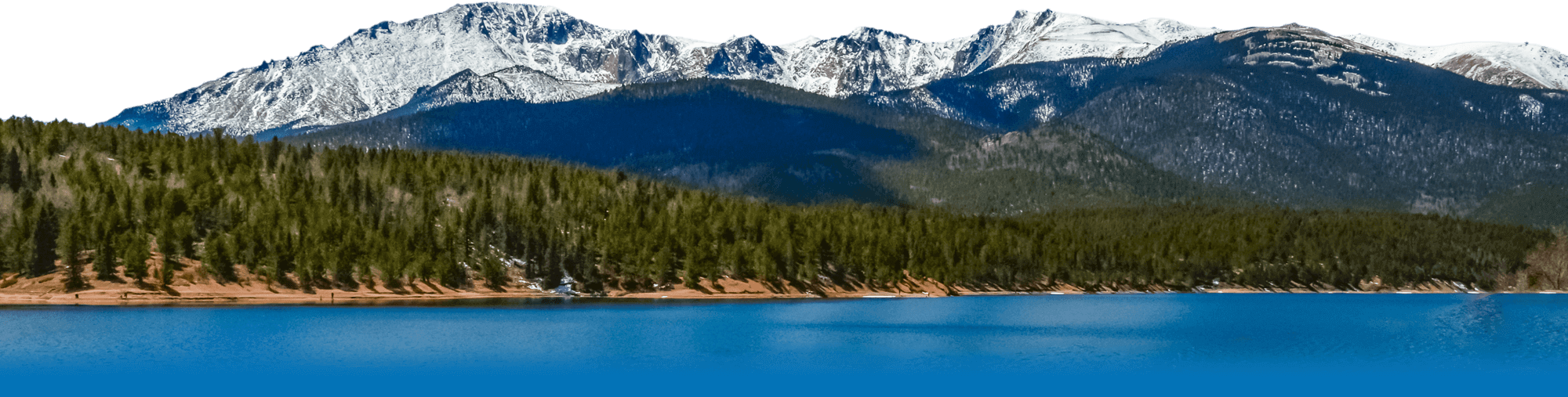 Divider image with snow-capped mountains in the background and a blue lake in the foreground