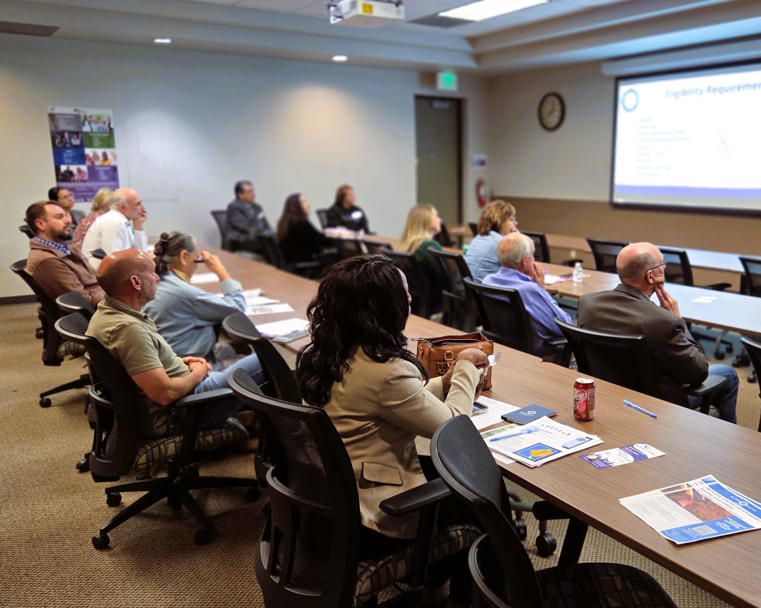 Attendees learn about CDBG and regional collaboration at the April 9 event.