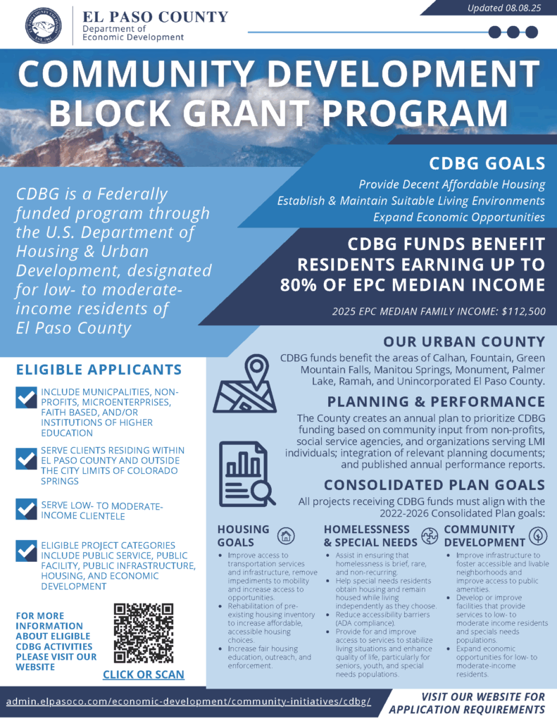 Community Development Block Grant Flyer 2025