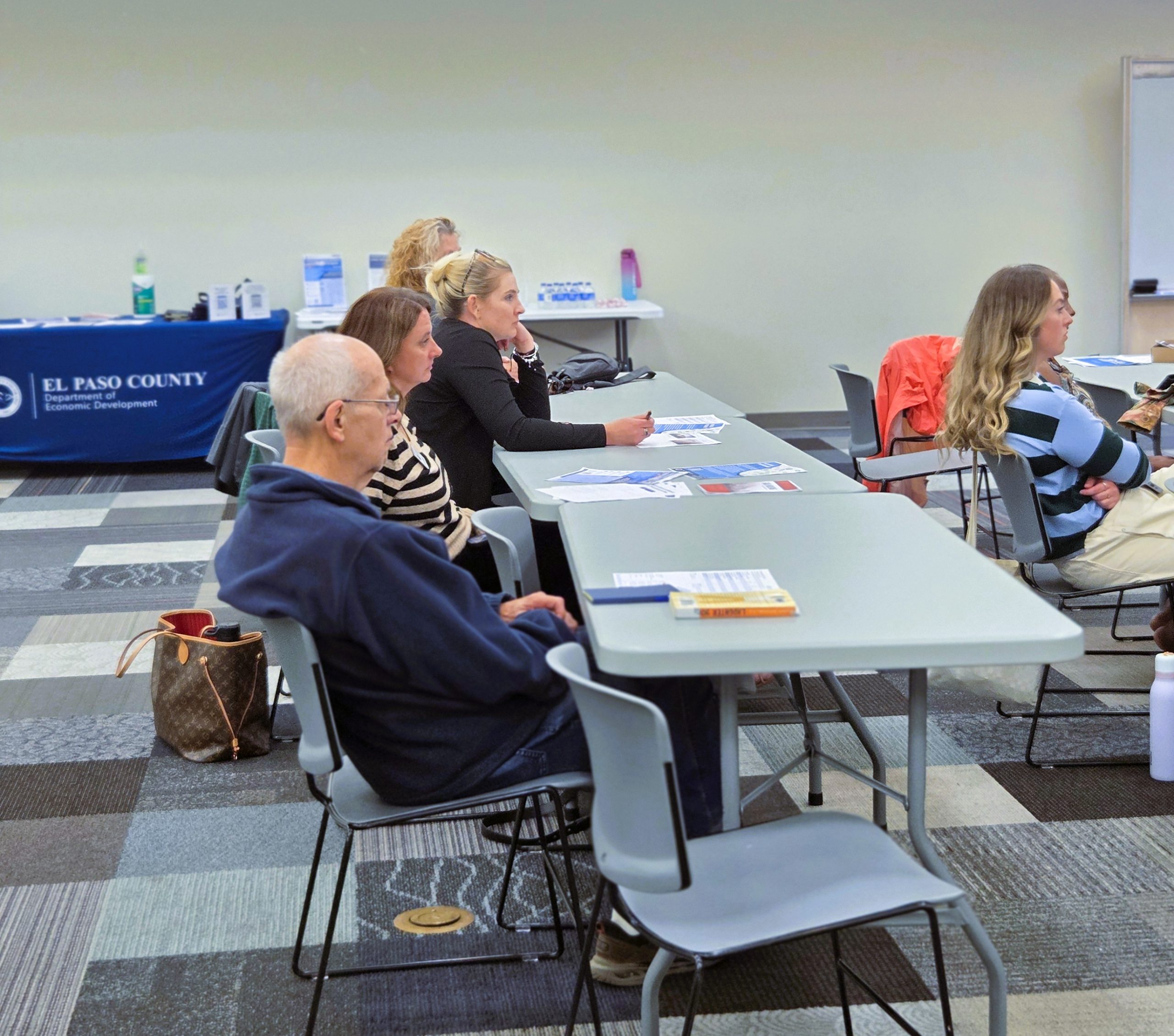 Community members attend the June 2 event at East Library.
