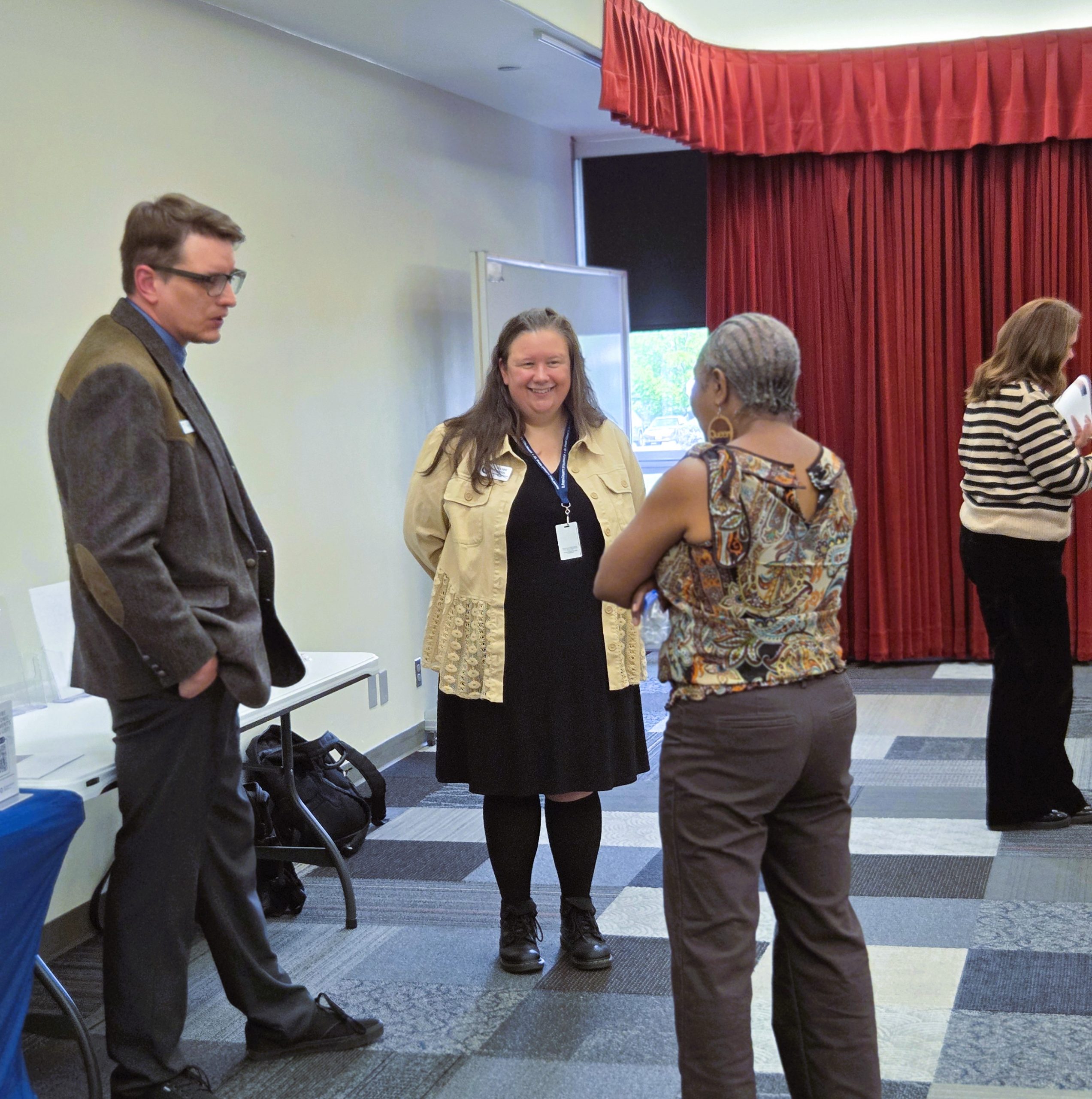 El Paso County staff connect with attendees at the June 2 event.