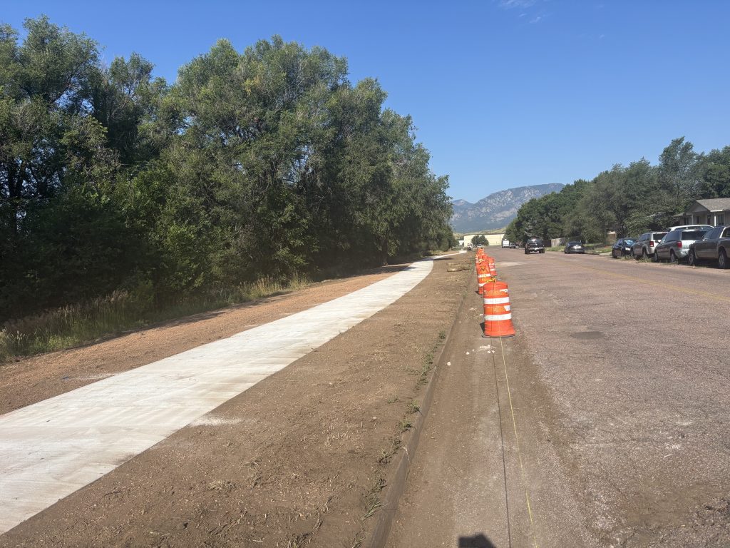 El Paso County Parks received 2024 CDBG funds for ADA accessible sidewalks at Widefield Park.