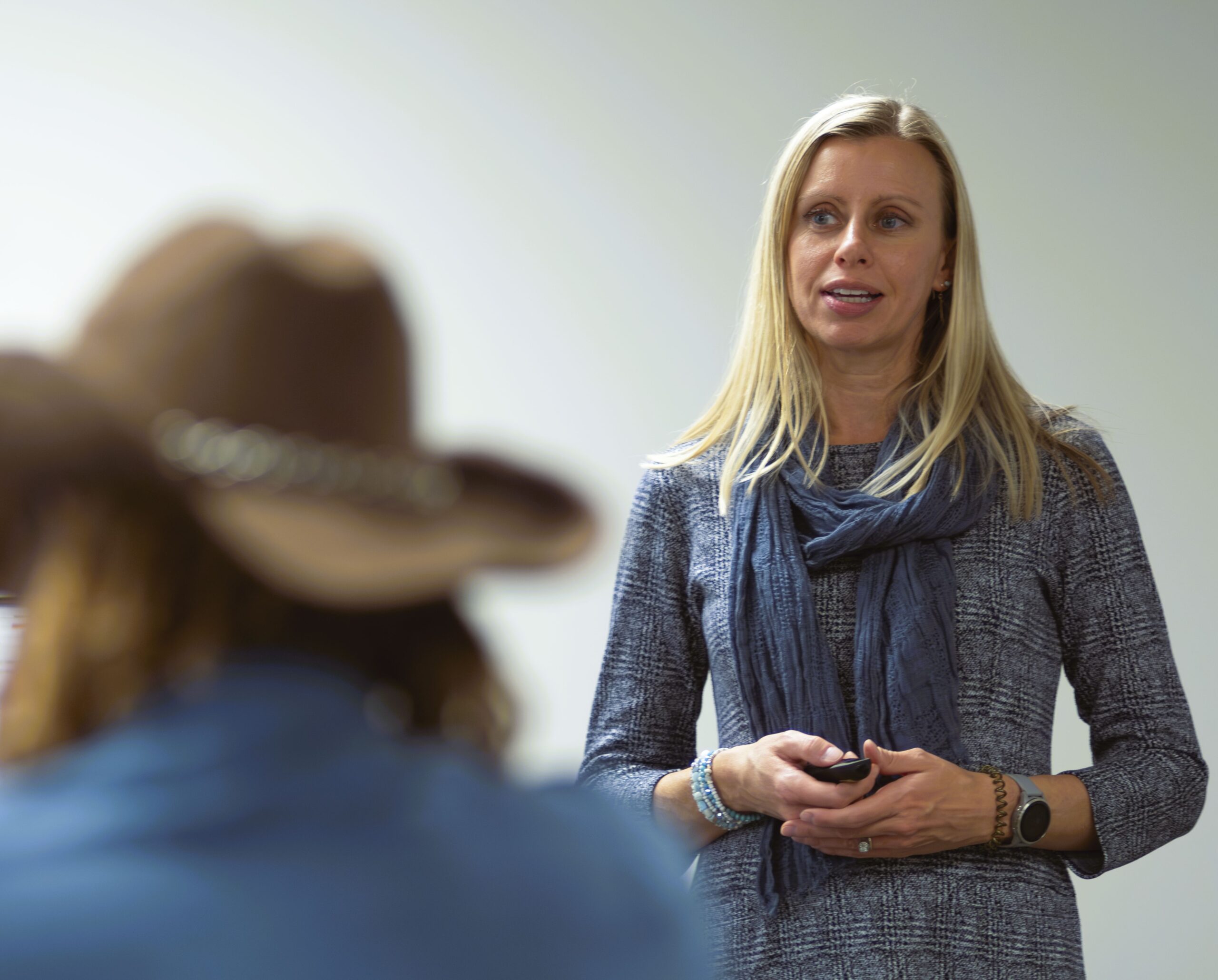 Event 11.12.25 Shawna Lippert Shawna Lippert from the City of Colorado Springs shares business resources at the November 12 panel.