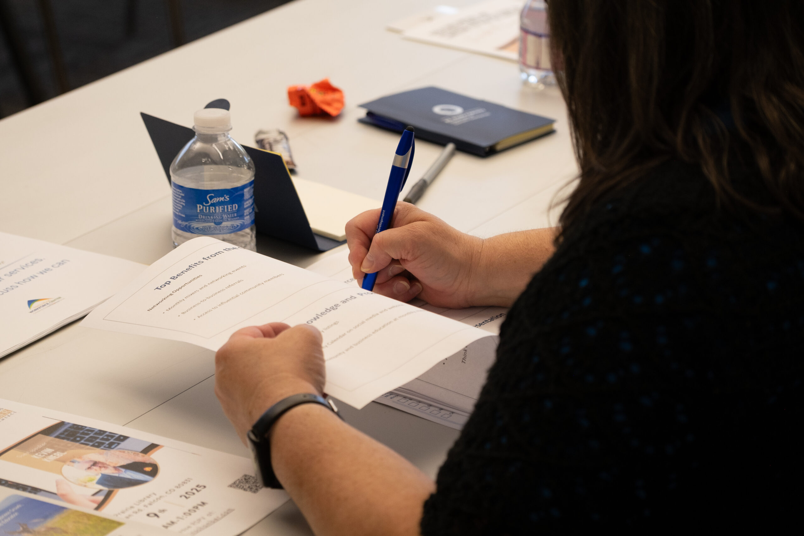 Participants gain business resources and tools at the July 2 event.