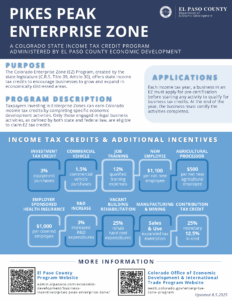 Pikes Peak Enterprise Zone Flyer 2025