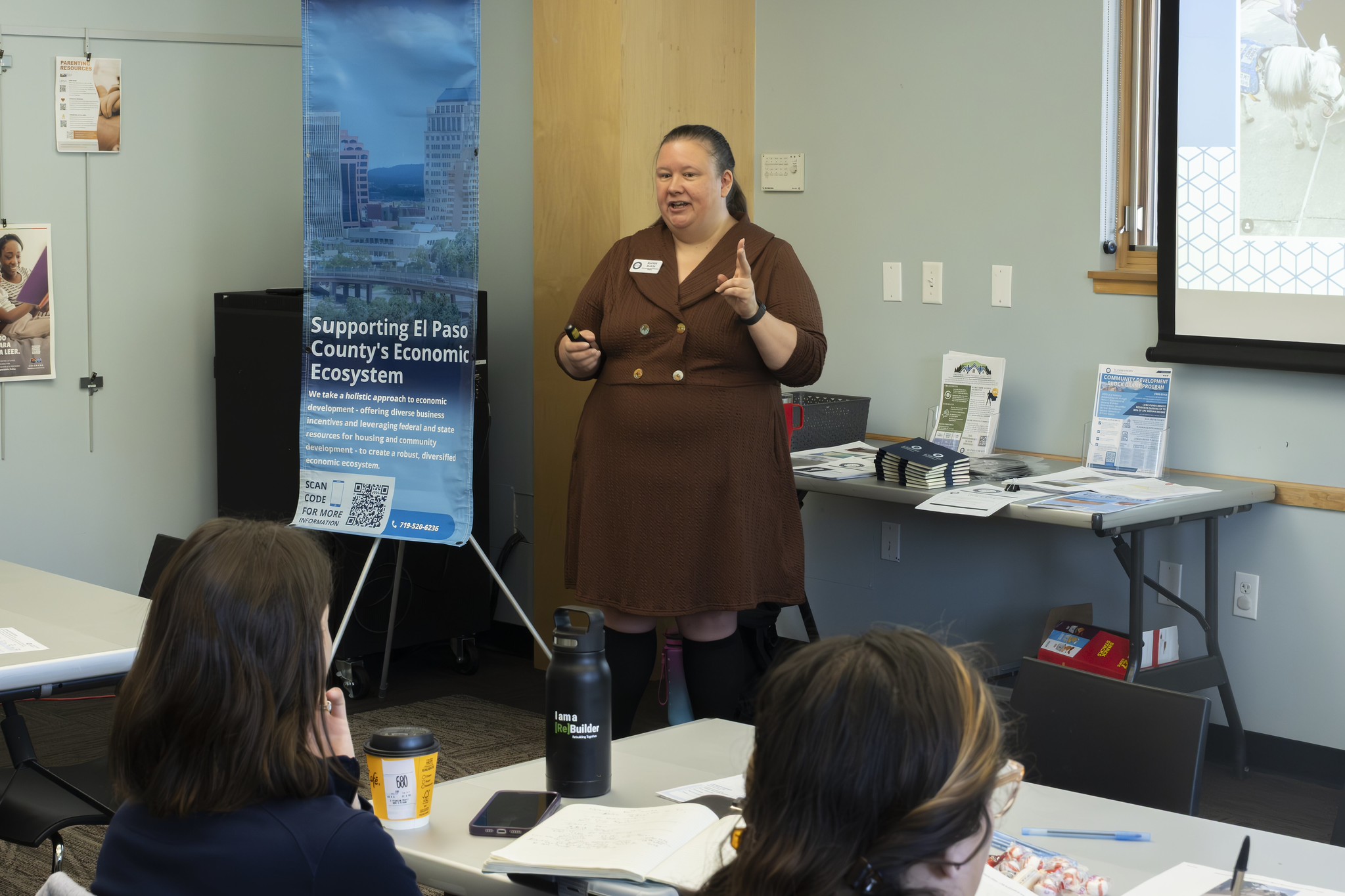 Randi Davis 11.7.25 Randi Davis speaks at the High Prairie Library event.