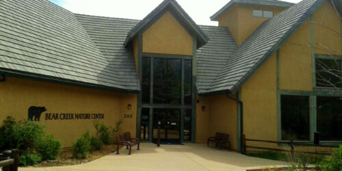Image of the front of the Bear Creek Nature Center building