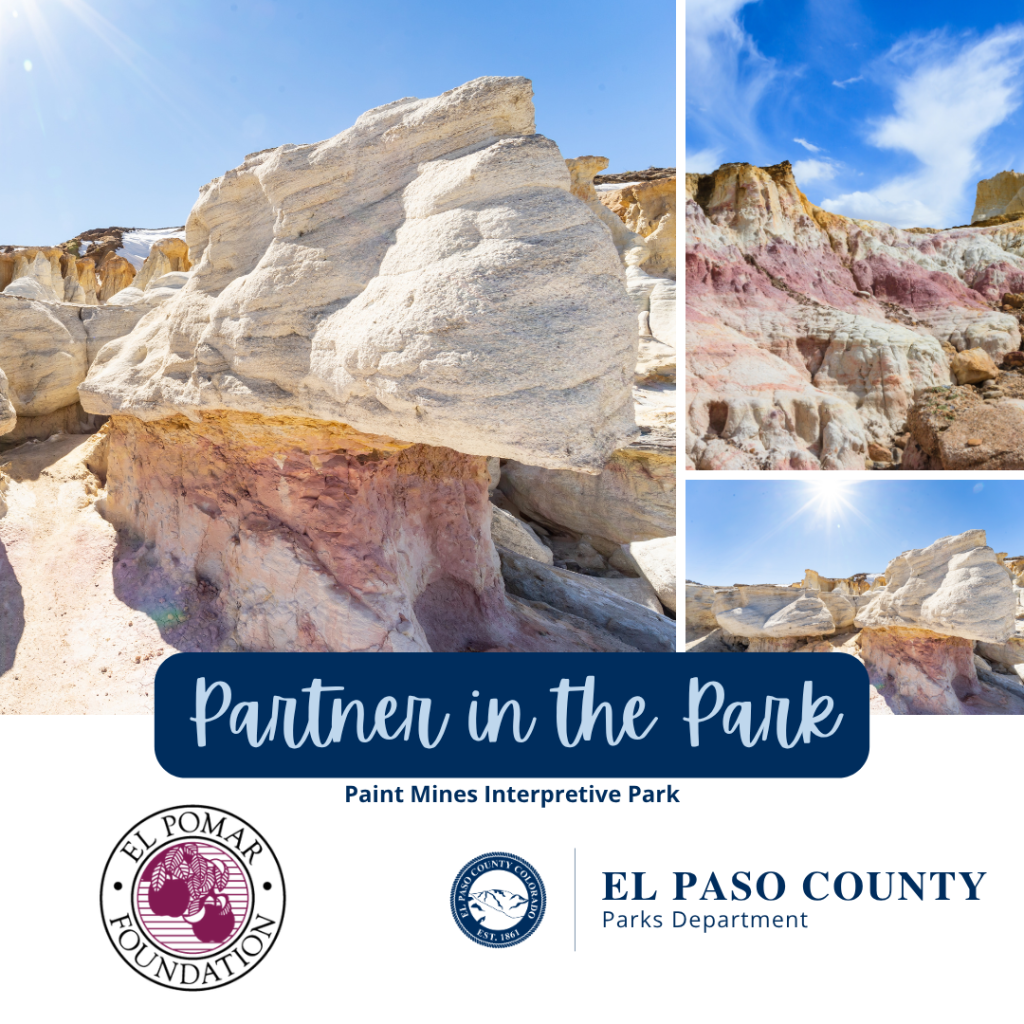 Partner in the park Fram for El Pomar Foundation with website link to El Pomar