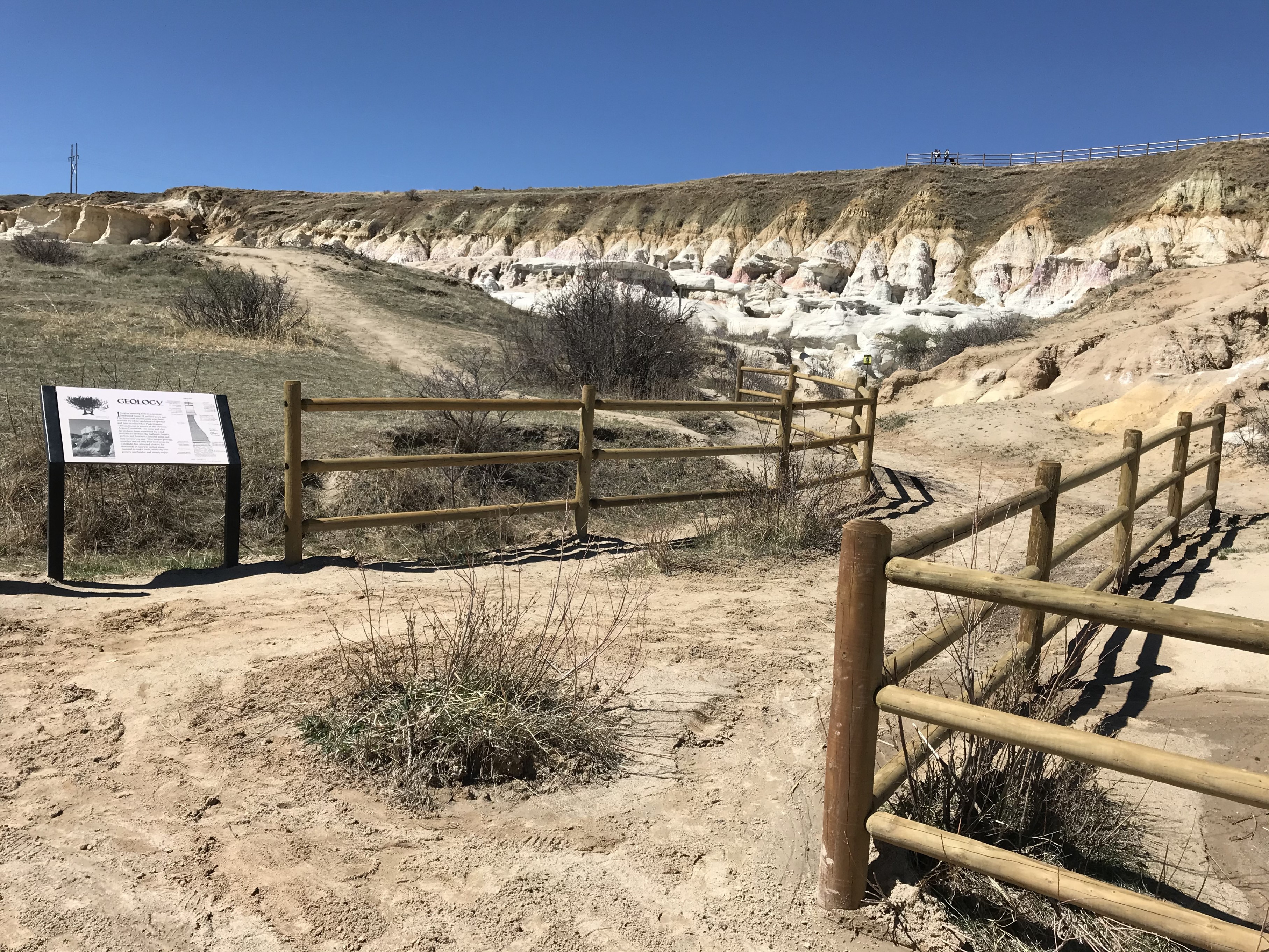 New Fencing and Path at Paint Mines Interpretive Park