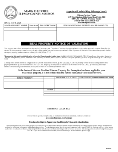 2025 Notice of Valuation