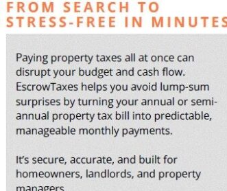 Paying property taxes all at once can disrupt your budget image